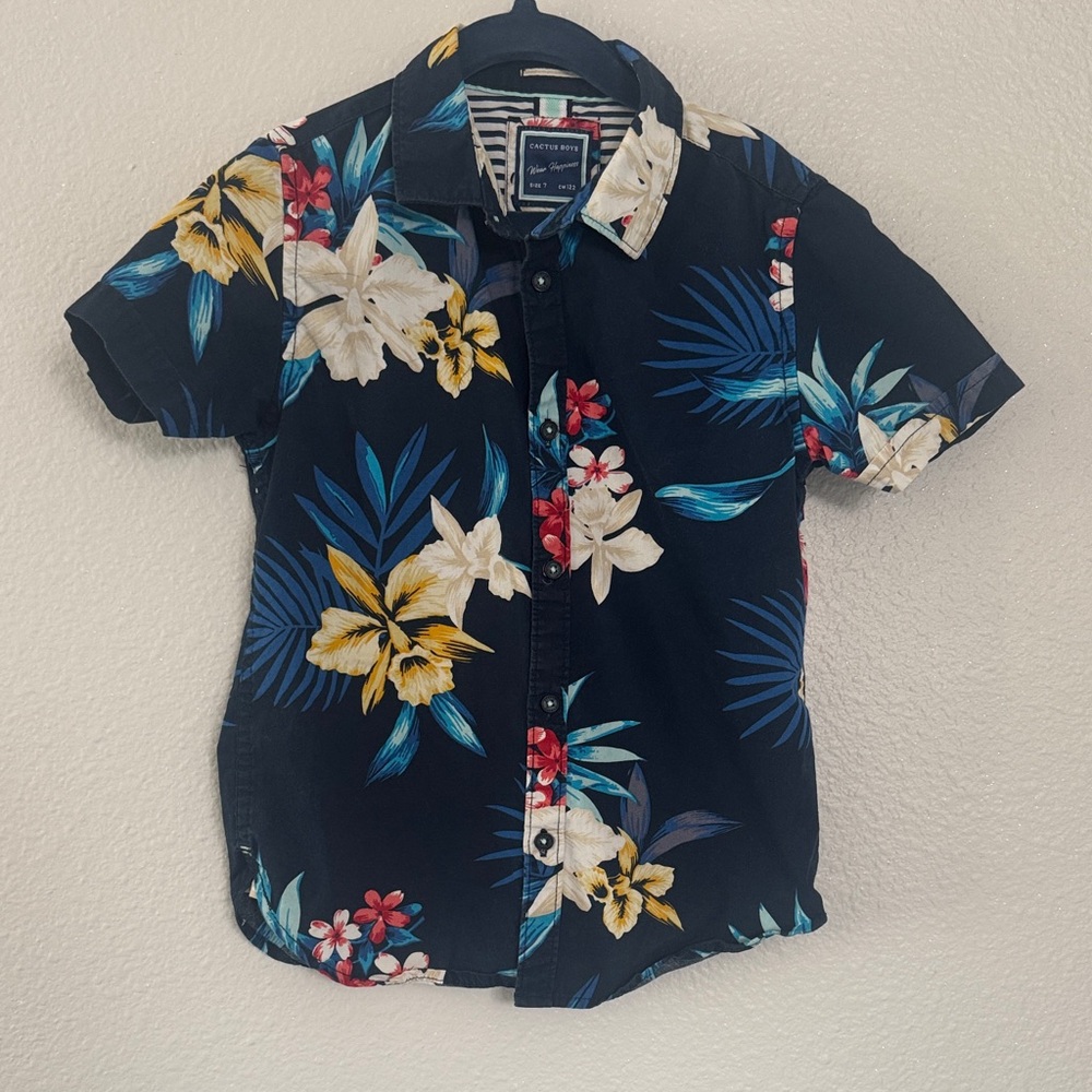 Kids Hawaiian Short Sleeve Shirt